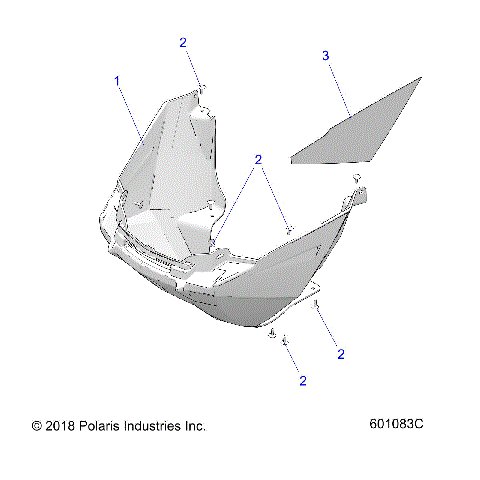 BODY, NOSEPAN ASM. - S19CBA5BSL/BEL (601083C)