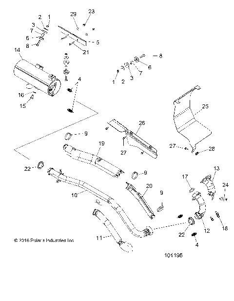 ENGINE, EXHAUST - A17SJE57AU [101196]