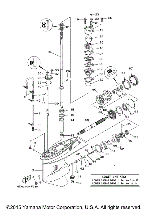 LOWER CASING DRIVE 1