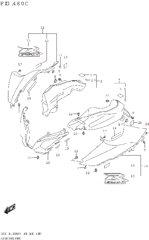 AIR INTAKE PIPE (GSX-R1000RZA)