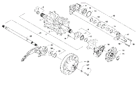 DRIVE TRAIN SHAFTS AND BRAKE ASSEMBLIES [103713]