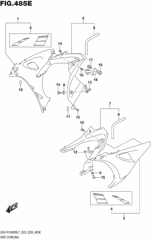 SIDE COWLING (GSX-R1000RZL7 E28)