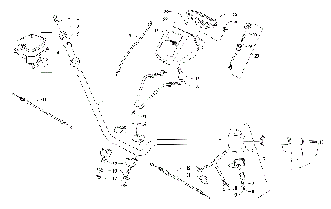 HANDLEBAR, INSTRUMENT POD, AND CONTROL ASSEMBLIES [300498]