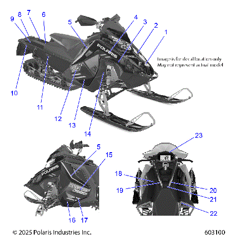 BODY, DECAL, CASCADE GREEN SIDE PANEL W/WHITE TRIM - S26TLC8RS (603100)