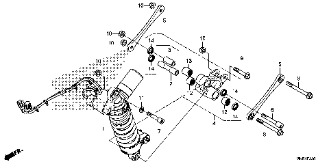 REAR SHOCK ABSORBER (2)