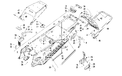 TUNNEL, REAR BUMPER, AND SNOWFLAP ASSEMBLY [99483]