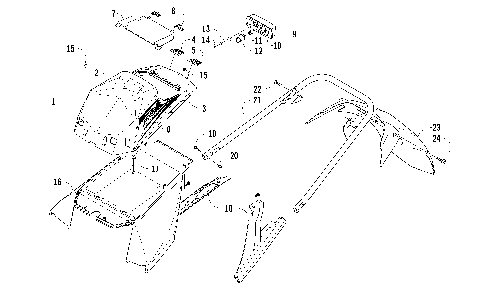 REAR BUMPER, STORAGE BOX, AND TAILLIGHT ASSEMBLY [87921]