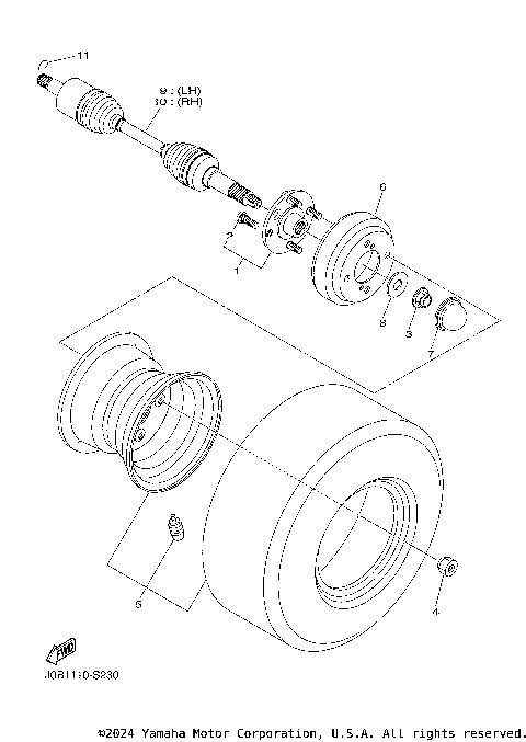 REAR AXLE WHEEL