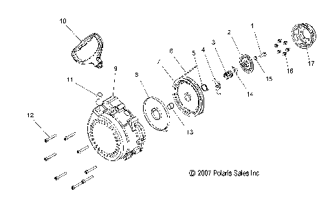ENGINE, RECOIL STARTER - S12BP6 ALL OPTIONS (49SNOWRECOIL08800RMK)