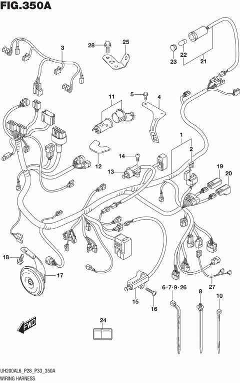 WIRING HARNESS (UH200AL6 P28)