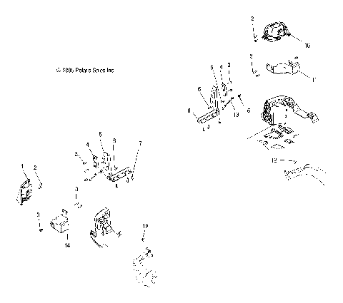 TAILLIGHT MOUNTING - A07TH76AU/TN76AF/AL/AU (4999204069920406A11)