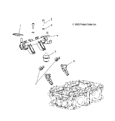 FUEL RAIL - W045305CA/IA/CB/IB/IE/CC/IC/CD/ID/IF (4990579057C09)