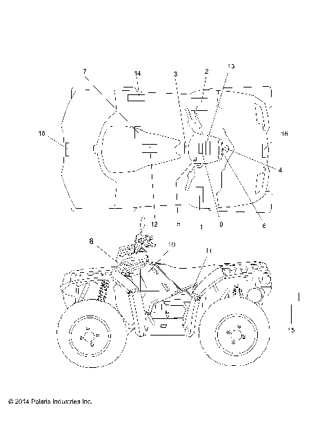 BODY, DECALS - A15SXE85FI (49ATVDECAL1585FEU)