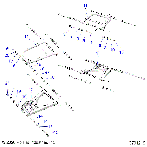 SUSPENSION, REAR CONTROL ARMS - (R23RRY99/RR199A9/AJ/AK/AX/B9/BJ/BK/BX) (C701219)