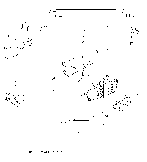 OPTIONS, WINCH - A10ZX55FF (49ATVWINCH09SPXPEPS850)