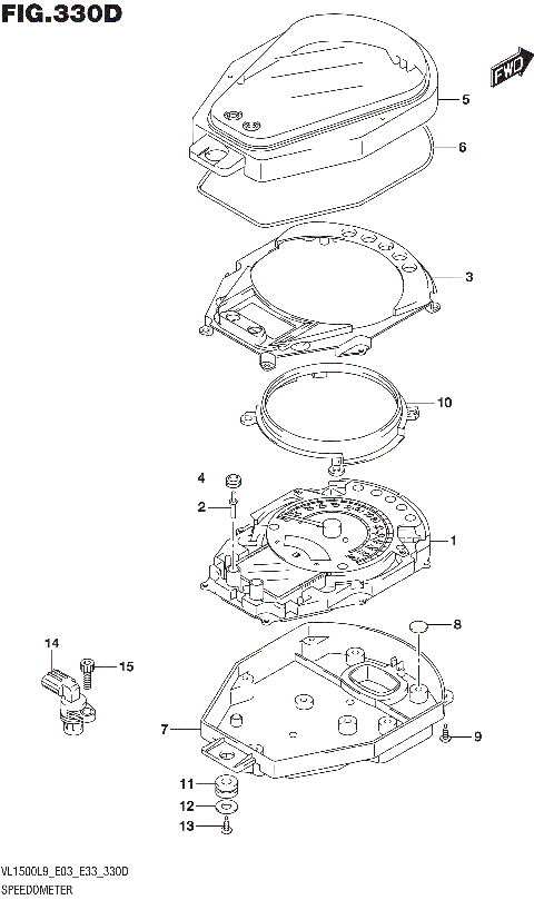 SPEEDOMETER (VL1500TL9 E33)