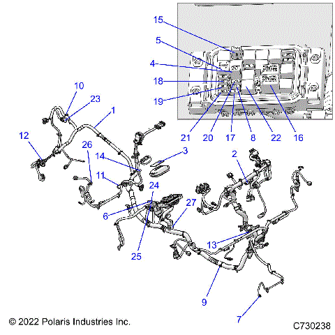 ELECTRICAL, WIRE HARNESS - R22RRED4JA (C730238)