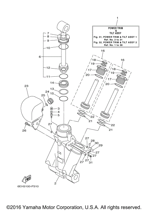 POWER TRIM TILT ASSY 1