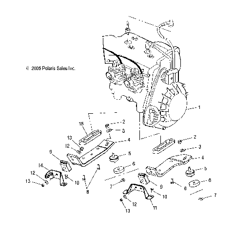 ENGINE, MOUNTING - S07NT5BS/BSA/BE/BEA (4997239723C09)