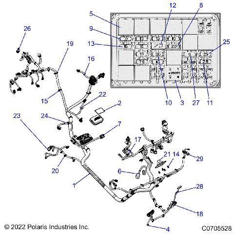 ELECTRICAL, WIRE HARNESS - R22TAS99CK/EK (C0705528)