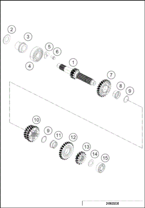 TRANSMISSION I - MAIN SHAFT
