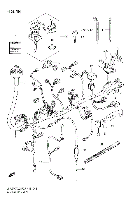 WIRING HARNESS (LT-A500XZ E28)