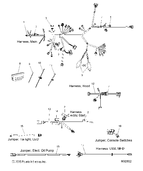 ELECTRICAL, WIRE HARNESS - S17EFK6 ALL OPTIONS (600302)
