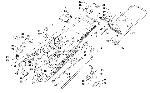 TUNNEL, REAR BUMPER, AND SNOWFLAP ASSEMBLY [101274]