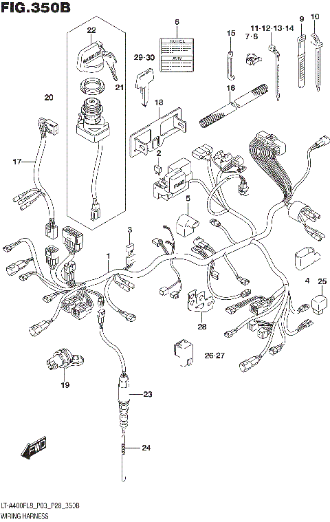 WIRING HARNESS (LT-A400FL8 P28)