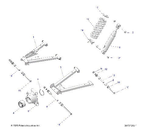 SUSPENSION, REAR CONTROL ARM & SHOCK