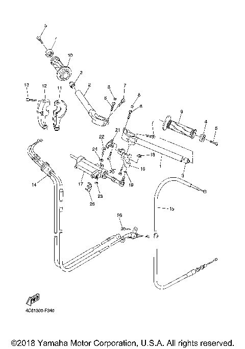 STEERING HANDLE CABLE