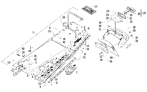 TUNNEL, REAR BUMPER, AND TAILLIGHT ASSEMBLY [88309]