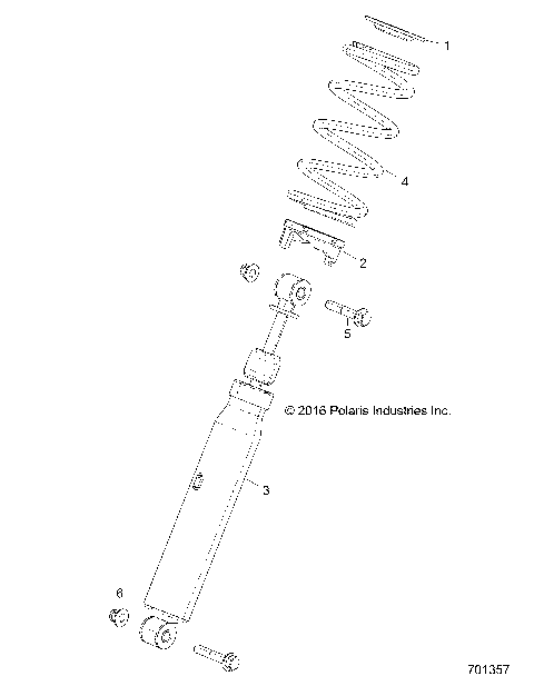 SUSPENSION, FRONT SHOCK MOUNTING - Z17VJE57AR (701357)