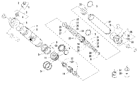 FRONT SUSPENSION SHOCK ABSORBER [98929]