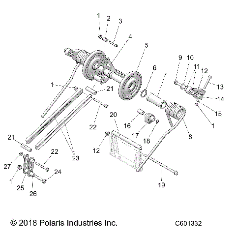 SUSPENSION, TORQUE ARM, REAR - S21TDV8RS/8RE ALL OPTIONS (C601332)