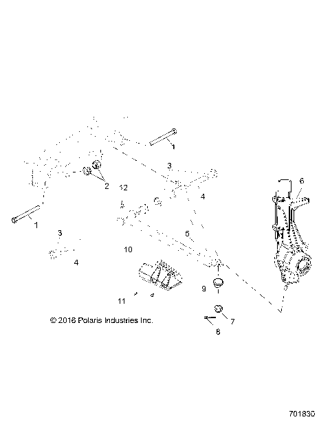 SUSPENSION, A-ARM and STRUT MOUNTING - R18RNA57B1/B9/EBV (701830)