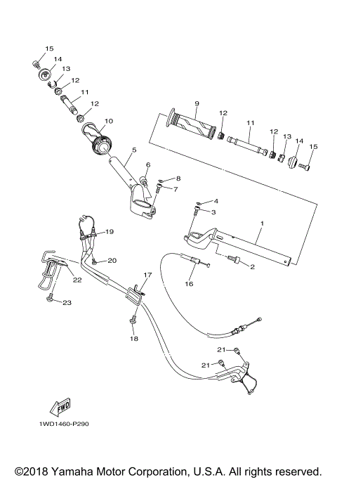 STEERING HANDLE CABLE