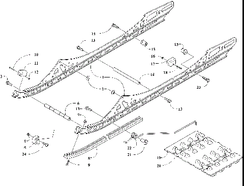 SLIDE RAIL AND TRACK ASSEMBLY [108278]