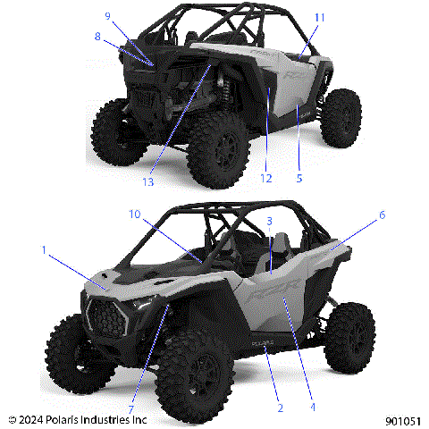 BODY, DECALS - Z25XPE92A4/B4 (901051)