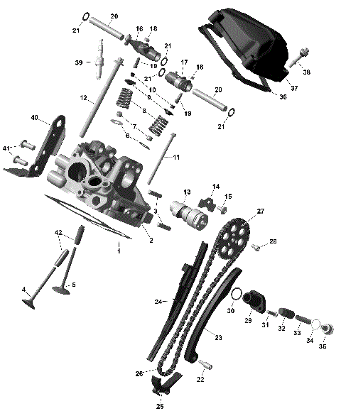 01- ROTAX - Rear Cylinder Head