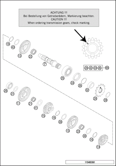 TRANSMISSION II - COUNTERSHAFT