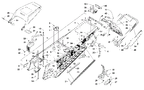 TUNNEL, REAR BUMPER, AND SNOWFLAP ASSEMBLY [103779]