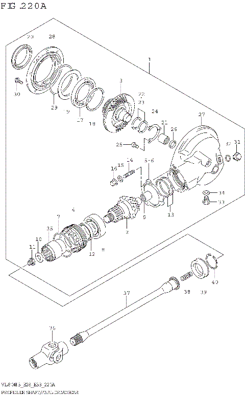 PROPELLER SHAFT/FINAL DRIVE GEAR