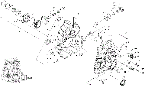 TRANSAXLE CASE/COVER  [304066]