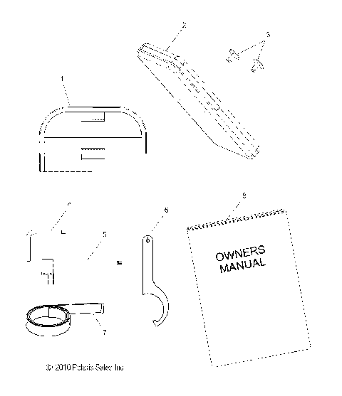 TOOLS, TOOL KIT and OWNERS MANUAL - S12CN8/CY8 ALL OPTIONS (49SNOWTOOL11800RMK)