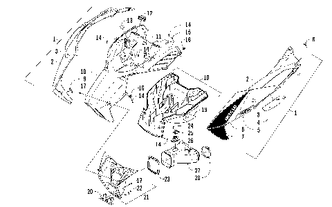 HOOD AND AIR INTAKE ASSEMBLY [99697]