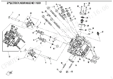 CYLINDER HEAD NO.1 ASSY