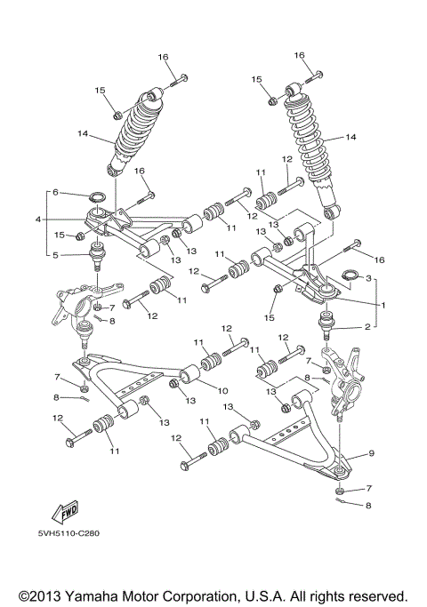 FRONT SUSPENSION & WHEEL