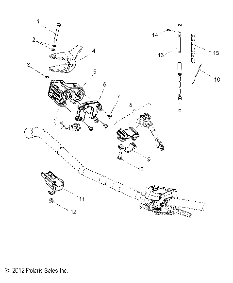 ENGINE, THROTTLE CONTROL ASM. - S15CP8 ALL OPTIONS (49SNOWTHROTTLE13PR)