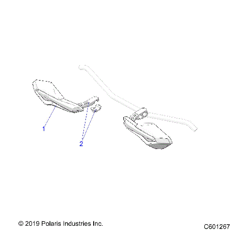 STEERING, HAND GUARDS - S21EEC8RS ALL OPTIONS (C601267)